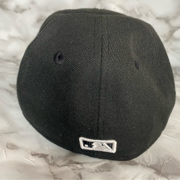 Toronto Blue Jays Hat Cap Fitted Boys 6 3/8 Black MLB Baseball New Era Kids - Picture 4 of 8